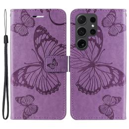  Samsung Galaxy S24 Ultra Fodral Butterfly Lila - Teknikhallen.se