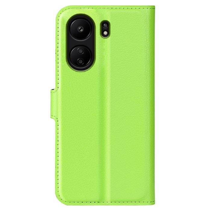 Bild 6,  Xiaomi Redmi 13C 4G Fodral Litchi Läder Grön - Teknikhallen.se