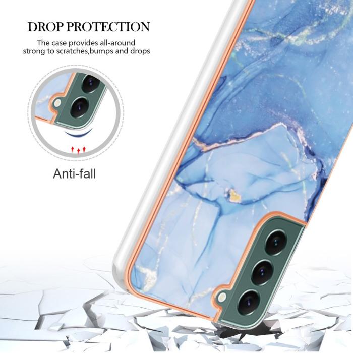 Bild 5,  Samsung Galaxy S23 Plus Skal Marmor TPU Blå - Teknikhallen.se