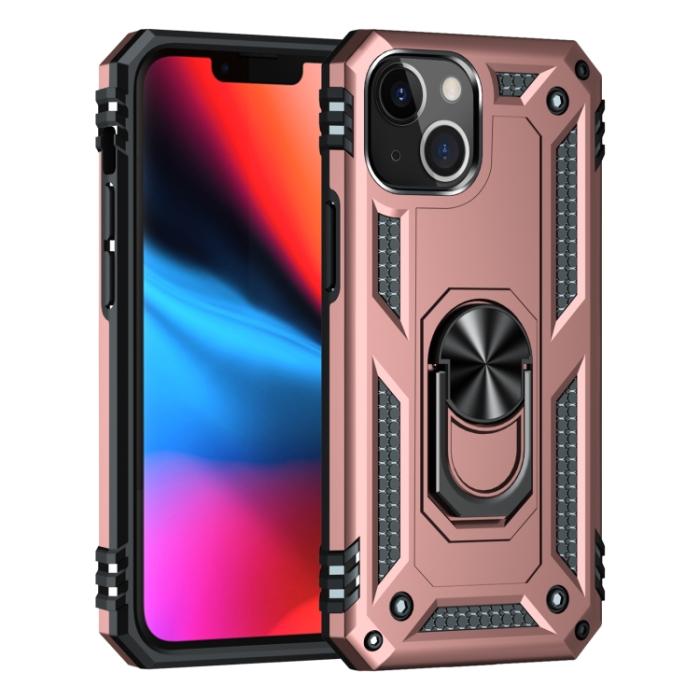 Bild 2,  iPhone 14 Plus Skal Shockproof Ring Roséguld - Teknikhallen.se