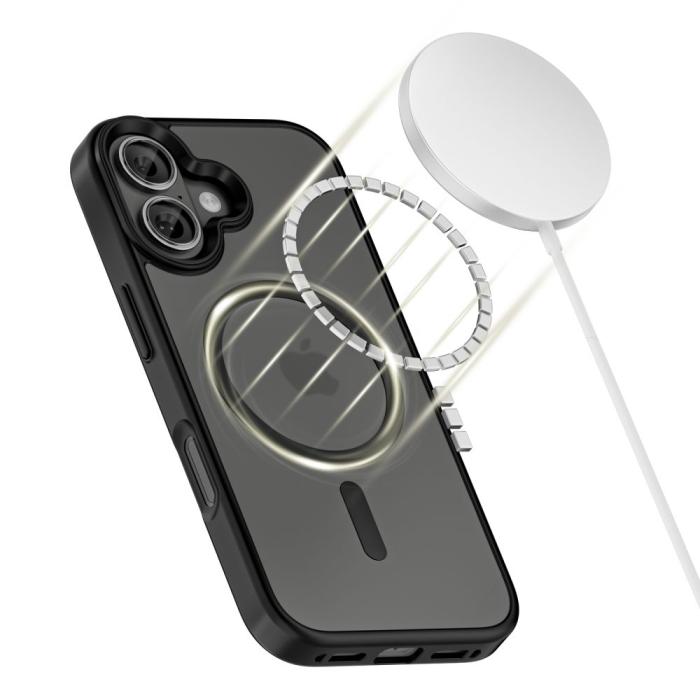 Bild 2, Tech-Protect Tech-Protect iPhone 17 Skal MagSafe MagMat Matt Svart - Teknikhallen.se