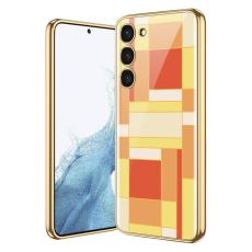 GKK GKK Galaxy S24 Skal H&auml;rdat Glas Electroplate Orange/Gul - Teknikhallen.se