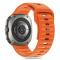 Tech-Protect Tech-Protect Galaxy Watch Ultra 47 mm Armband Silicone Line Orange - Teknikhallen.se