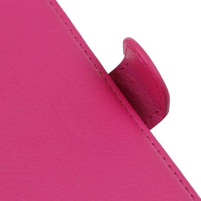 Bild 6,  OnePlus Nord 2T 5G Fodral Litchi Läder Rosa - Teknikhallen.se