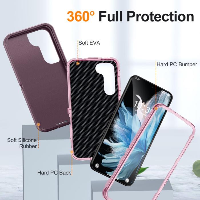 Bild 3,  Galaxy S25 Plus / S24 Plus Skal Xtreme Shockproof Lila/Rosa - Teknikhallen.se