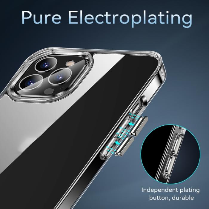 Bild 3,  iPhone 14 Pro Skal Hybrid Shockproof Transparent - Teknikhallen.se