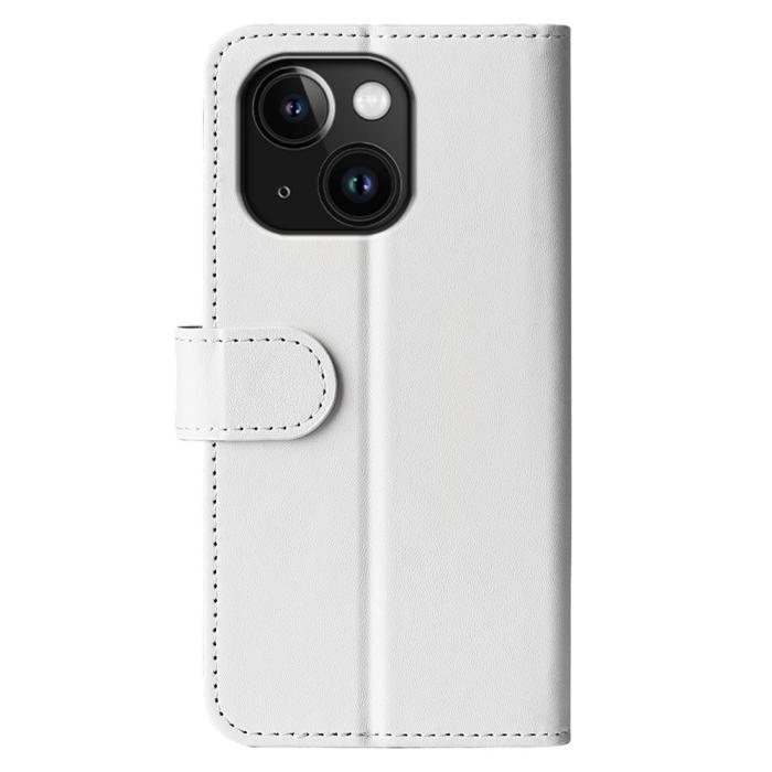 Bild 6,  iPhone 15 Plus Fodral Crazy Horse Läder Vit - Teknikhallen.se