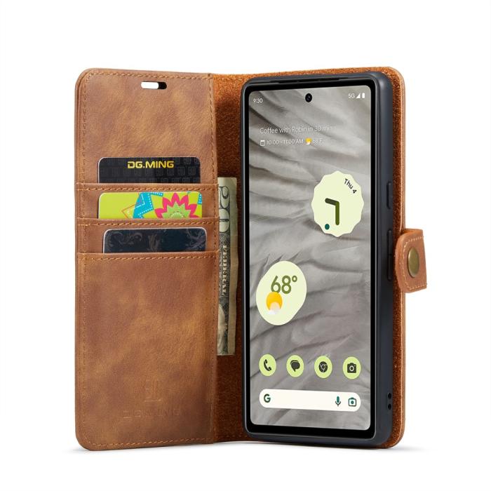 Bild 2, DG.MING DG.MING Google Pixel 8A 2in1 Magnet Fodral Brun - Teknikhallen.se