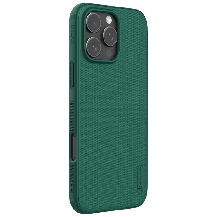 Bild 3, NILLKIN NILLKIN iPhone 16 Pro Max Skal Frosted Shield Pro Grön - Teknikhallen.se