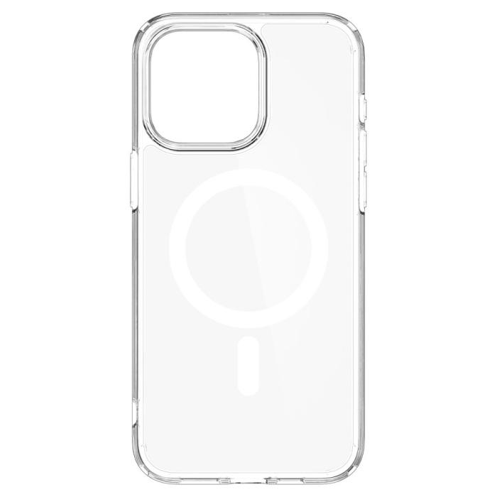 Bild 3, Spigen Spigen iPhone 15 Pro Skal MagSafe Ultra Hybrid Frostad Transparent - Teknikhallen.se