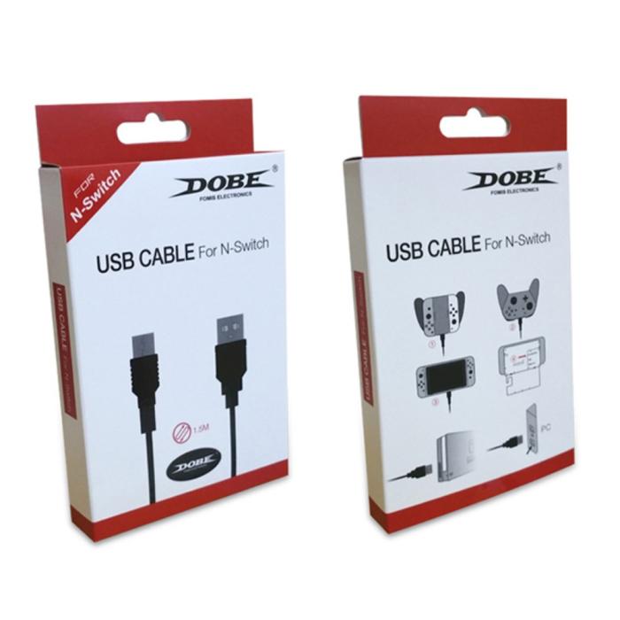 Bild 5, DOBE DOBE 1.5m USB-C Laddningskabel för Nintendo Switch Svart - Teknikhallen.se