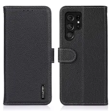 KHAZNEH KHAZNEH Samsung Galaxy S26 Ultra Fodral &Auml;kta L&auml;der Svart - Teknikhallen.se