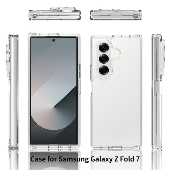 Bild 5,  Samsung Galaxy Z Fold 7 Skal TPU / Akryl Transparent - Teknikhallen.se