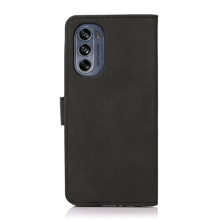 Bild 3, KHAZNEH KHAZNEH Motorola Moto G62 5G Fodral Matt Läder Svart - Teknikhallen.se