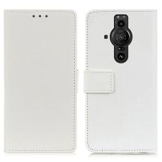  Sony Xperia Pro-I Fodral L&auml;der Vit - Teknikhallen.se