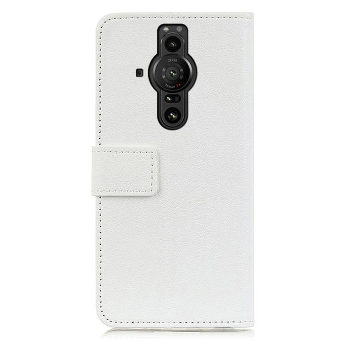 Bild 3,  Sony Xperia Pro-I Fodral Läder Vit - Teknikhallen.se