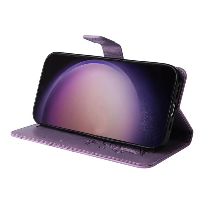 Bild 3,  Samsung Galaxy S24 Ultra Fodral Butterfly Lila - Teknikhallen.se