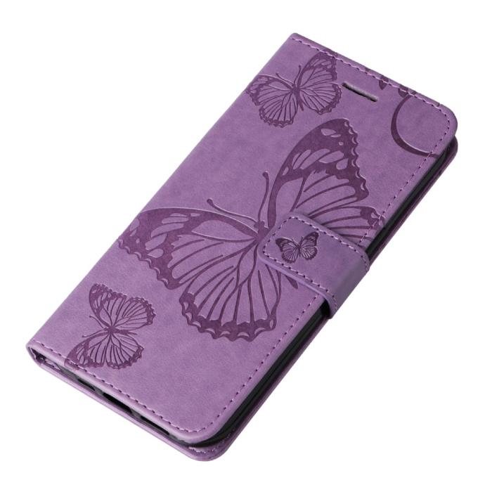 Bild 5,  Samsung Galaxy S24 Ultra Fodral Butterfly Lila - Teknikhallen.se