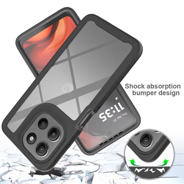 Bild 6,  Motorola Moto G86 5G Skal 360 Hybrid Svart - Teknikhallen.se