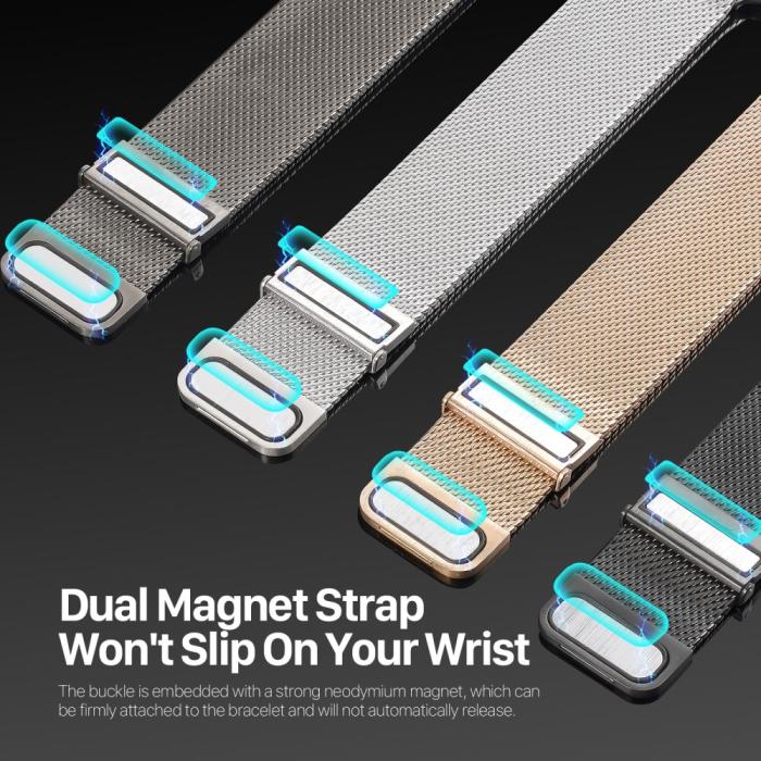 Bild 5, DUX DUCIS DUX DUCIS Apple Watch 38/40/41/42 mm Armband Milanese Pro Series - Teknikhallen.se