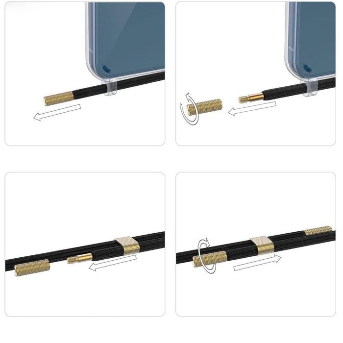 Bild 4, Tech-Protect Tech-Protect iPhone 15 Pro Skal MagSafe FlexAir Chain Svart/Beige - Teknikhallen.se
