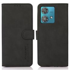 KHAZNEH KHAZNEH Motorola Moto G84 5G Fodral Retro L&auml;der Svart - Teknikhallen.se