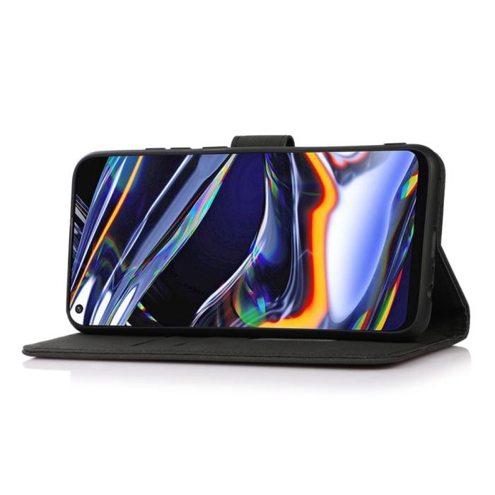 Bild 2, KHAZNEH KHAZNEH Motorola Moto G84 5G Fodral Retro Läder Svart - Teknikhallen.se