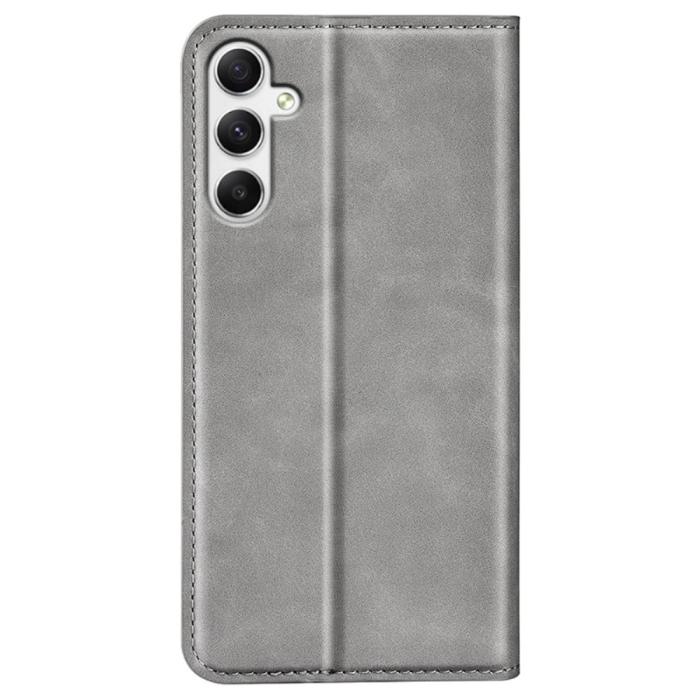Bild 6,  Samsung Galaxy A35 5G Fodral Flip Skin Touch Grå - Teknikhallen.se