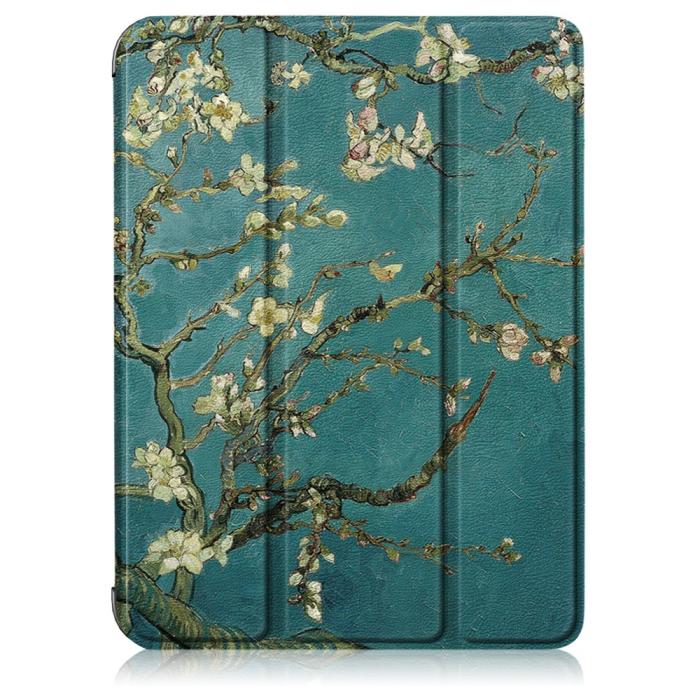 Bild 2,  iPad Mini 2024/2021 Fodral Tri-Fold Pennhållare Peach Blossom - Teknikhallen.se