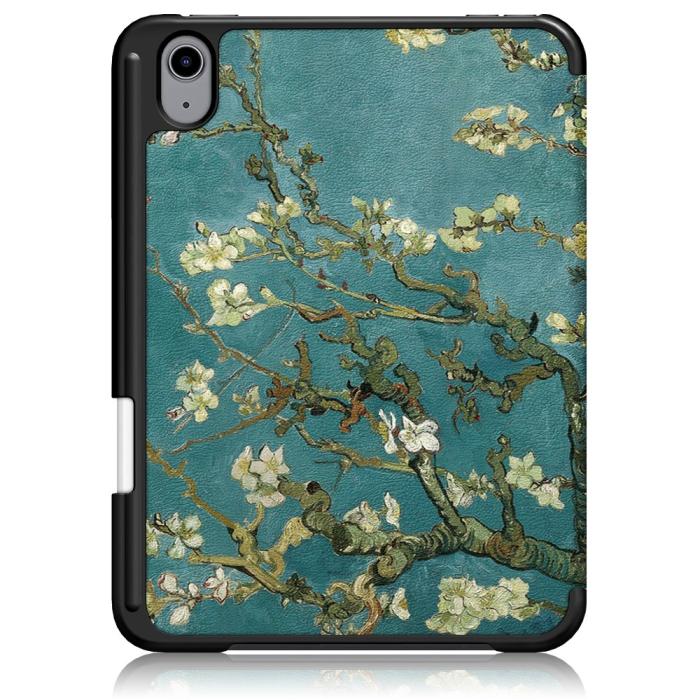 Bild 3,  iPad Mini 2024/2021 Fodral Tri-Fold Pennhållare Peach Blossom - Teknikhallen.se