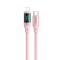 MCDODO Mcdodo 36W 1.2m PD USB-C - Lightning LED Silikon Kabel Rosa - Teknikhallen.se