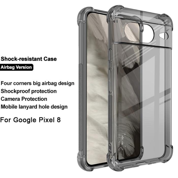 Bild 2, IMAK IMAK Google Pixel 8 Skal Shockproof TPU Tonad Svart - Teknikhallen.se
