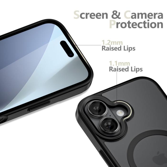 Bild 3, Tech-Protect Tech-Protect iPhone 17 Skal MagSafe MagMat Matt Svart - Teknikhallen.se
