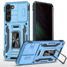  Samsung Galaxy S23 Plus Skal Ring CamShield Ljus Bl&aring; - Teknikhallen.se