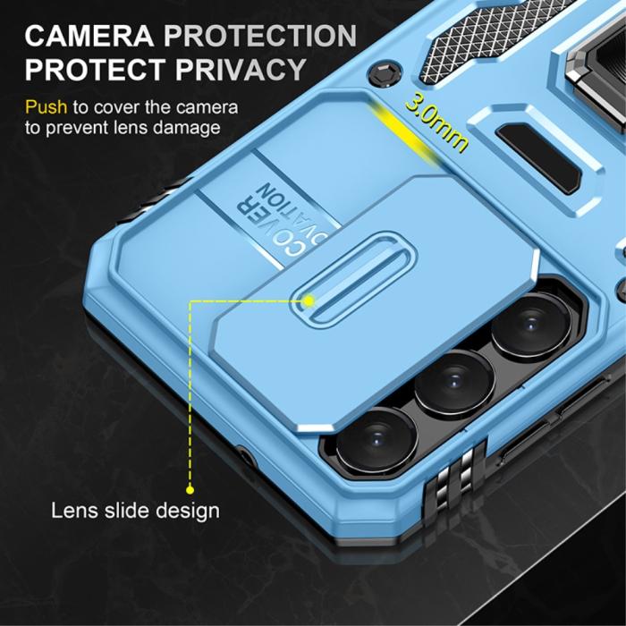 Bild 5,  Samsung Galaxy S23 Plus Skal Ring CamShield Ljus Blå - Teknikhallen.se