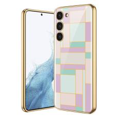 GKK GKK Galaxy S24 Skal H&auml;rdat Glas Electroplate Lila/Cyan - Teknikhallen.se