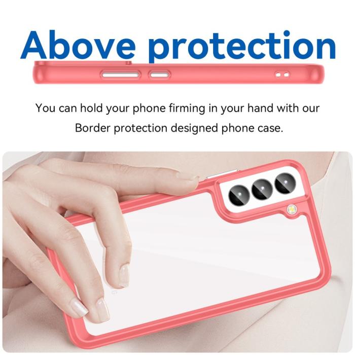 Bild 4,  Samsung Galaxy S23 Skal Akryl/TPU Röd - Teknikhallen.se
