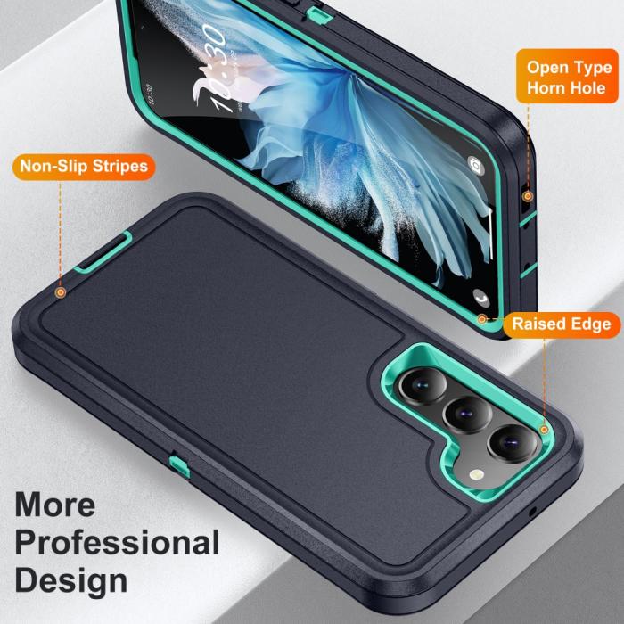 Bild 2,  Galaxy S25 Plus / S24 Plus Skal Xtreme Shockproof Svart/Cyan - Teknikhallen.se