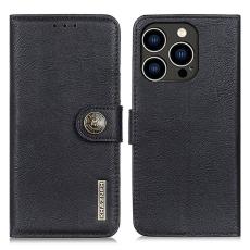 KHAZNEH KHAZNEH iPhone 16 Pro Max Fodral L&auml;der Svart - Teknikhallen.se