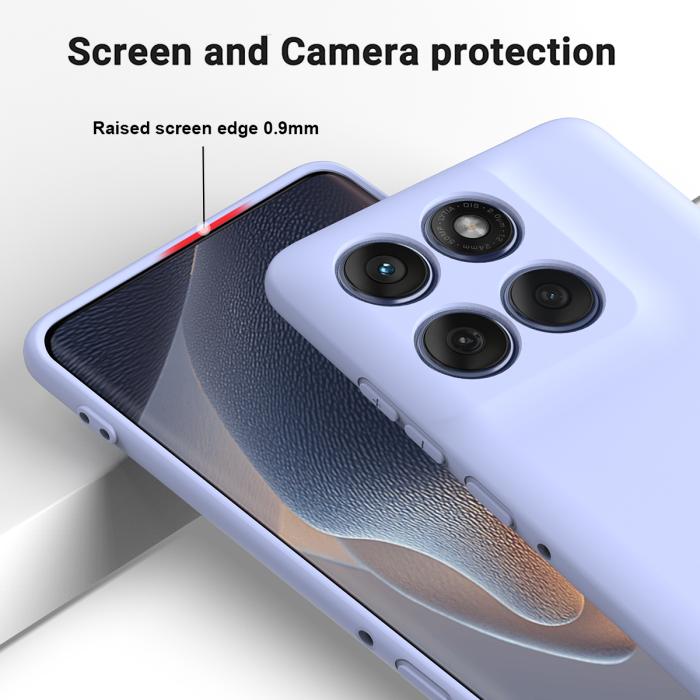 Bild 4,  Motorola Edge 70 Skal Liquid Silikon Lila - Teknikhallen.se