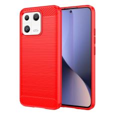  Xiaomi 13 5G Skal Borstad St&aring;l Textur R&ouml;d - Teknikhallen.se