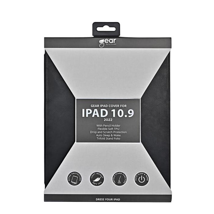 Bild 2, Gear GEAR iPad 11 2025 / 10.9 2022 Fodral Pennhållare Svart - Teknikhallen.se