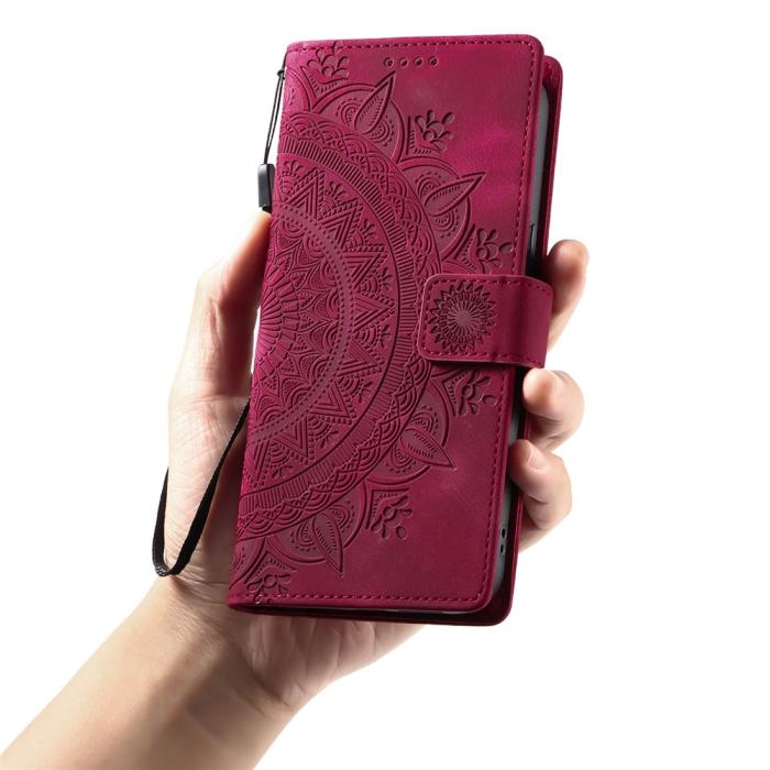 Bild 5,  iPhone 17 Pro Max Fodral Mandala Läder Rosa - Teknikhallen.se