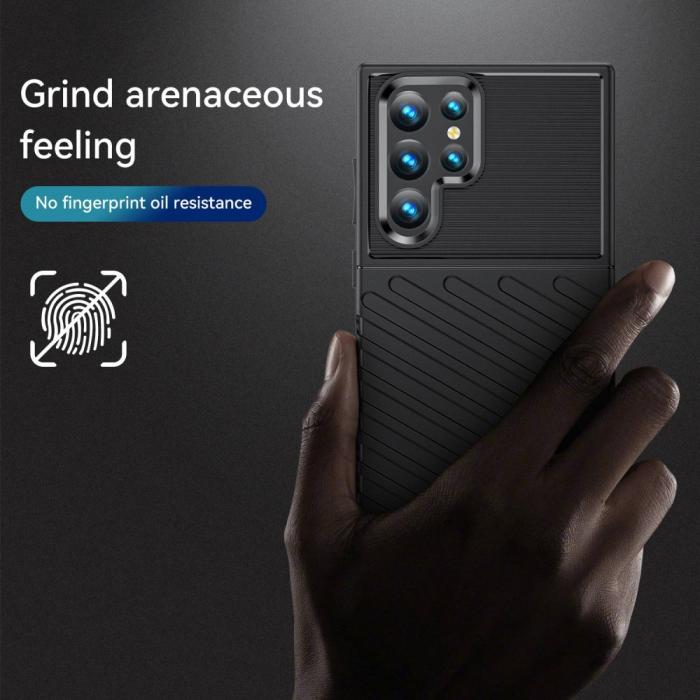 Bild 3,  Samsung Galaxy S23 Ultra Skal Twill Textur Svart - Teknikhallen.se