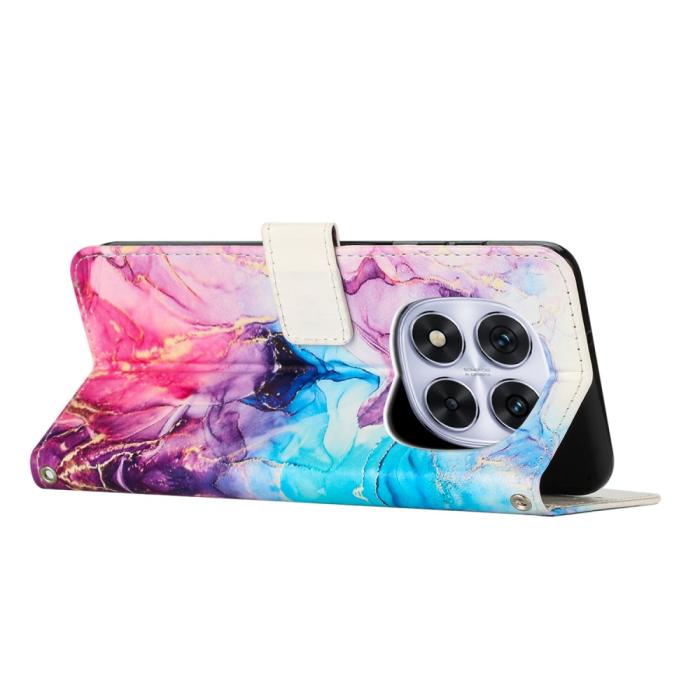 Bild 3,  Xiaomi Redmi Note 14 Pro/Pro Plus 5G Fodral Marmor Rosa/Lila - Teknikhallen.se