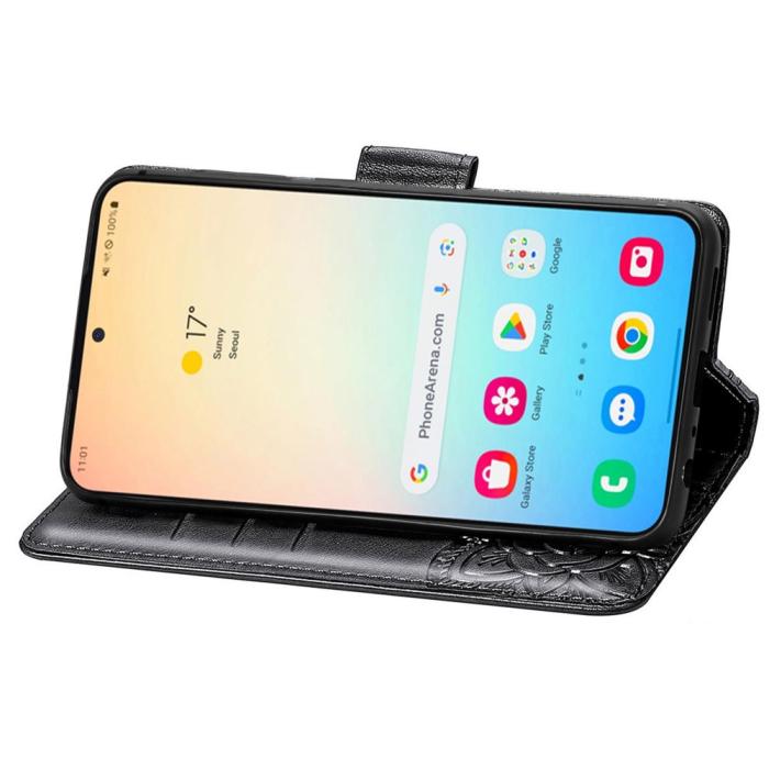 Bild 4,  Samsung Galaxy S25 Plus Fodral Med Fjäril Tryck Svart - Teknikhallen.se