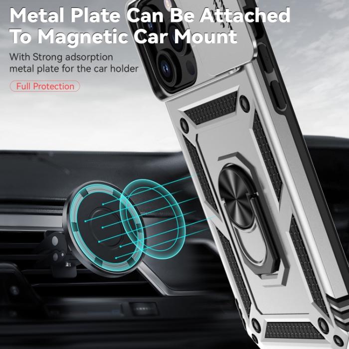 Bild 6,  iPhone 15 Pro Skal CamShield Armor Ring Silver - Teknikhallen.se