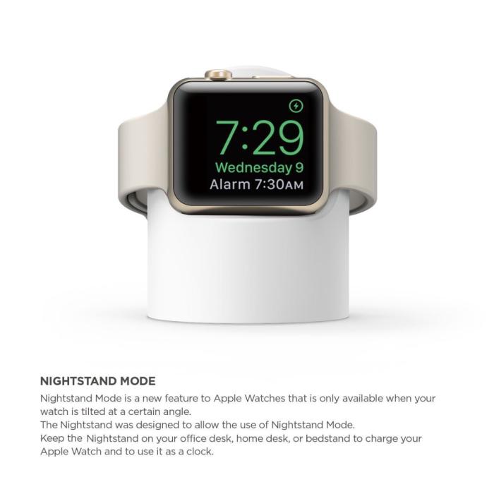 Bild 2,  Apple Watch Silikon Stativ Vit - Teknikhallen.se