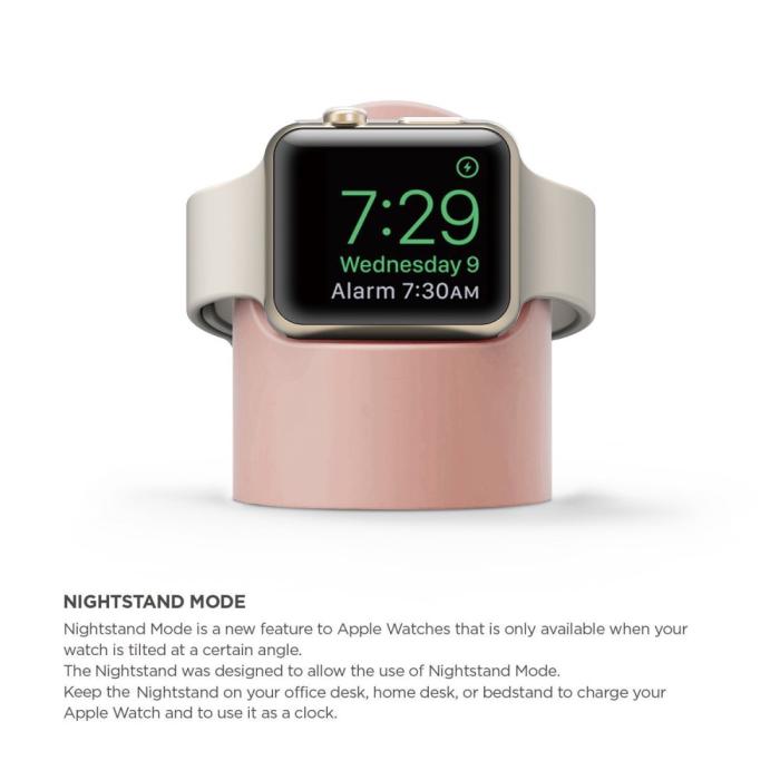 Bild 2,  Apple Watch Silikon Stativ Ljus Rosa - Teknikhallen.se