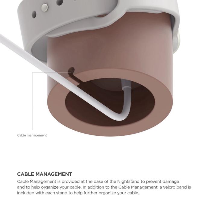 Bild 3,  Apple Watch Silikon Stativ Ljus Rosa - Teknikhallen.se